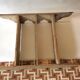Patinated wooden shelf