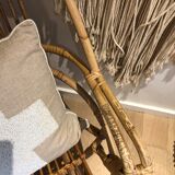 Fauteuil en rotin vintage