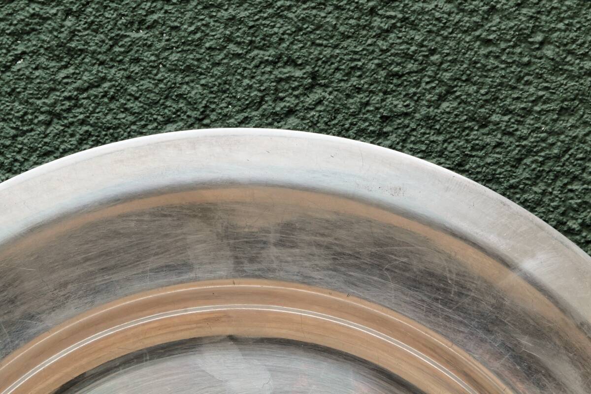 Circular plate Christofle in silver-plated metal