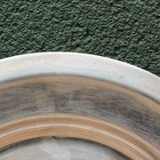 Circular plate Christofle in silver-plated metal