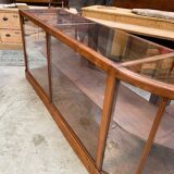 Mahogany corner display counter