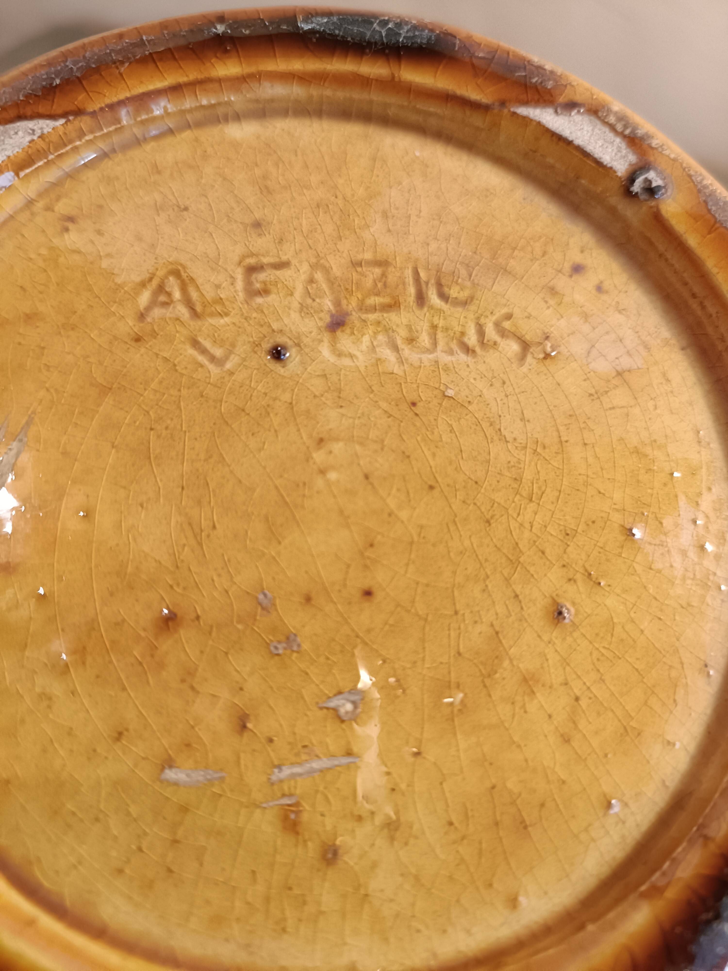 Teapot Vallauris signed A. Fazio