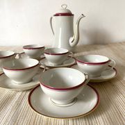 Service à thé en porcelaine de Limoges
