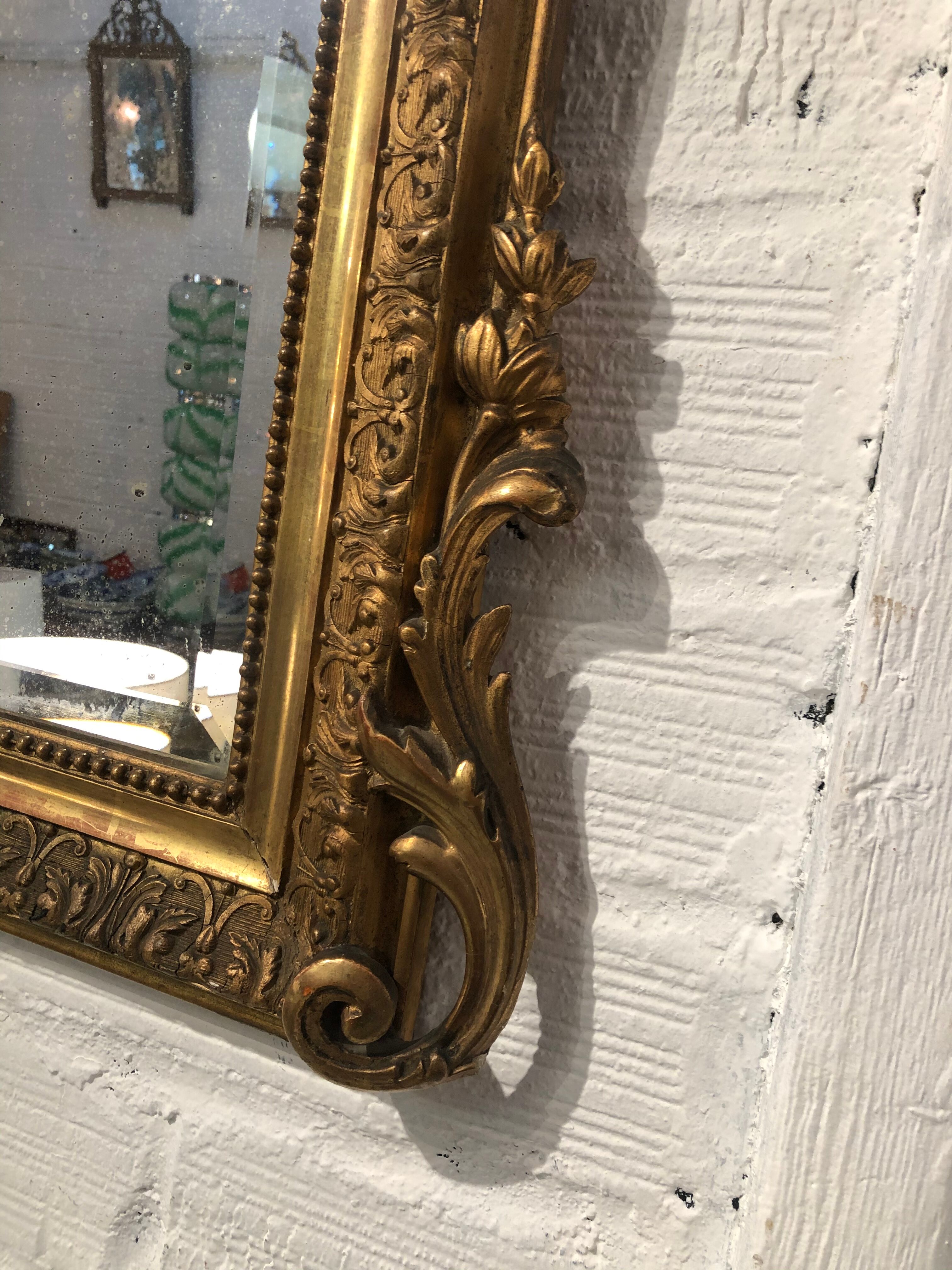 Louis XVl gilded mirror