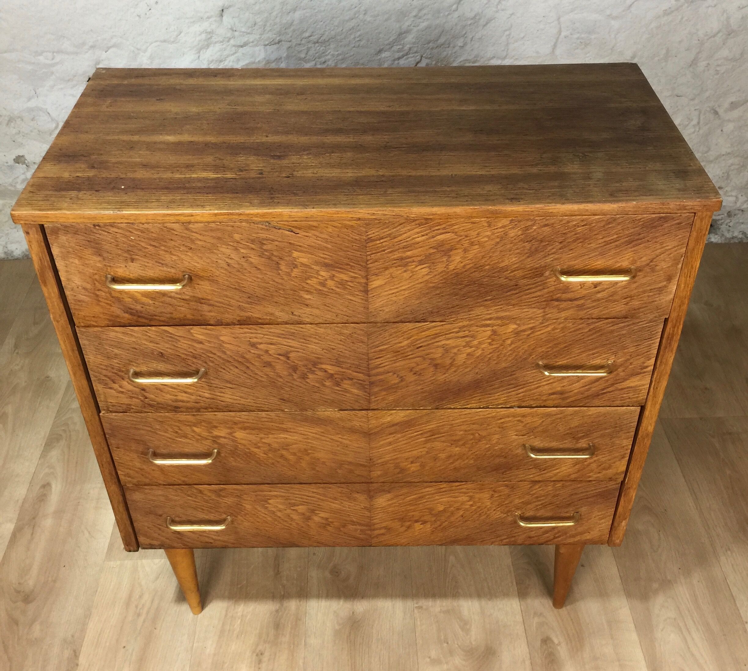 Chest of drawers 4 drawers 60s