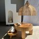 Rattan pendant lamp in the shape of a flower