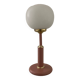 Lampe vintage en métal et opaline années 70