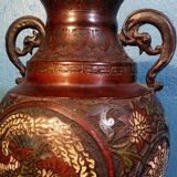 2 Japan XIXth century bronze vases