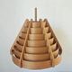Rare Midcentury Large Wooden Pendant, Hans-Agne Jakobsson, Sweden, 1960s