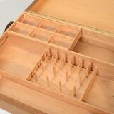 Scandinavian Sewing Table in Teak and Oak