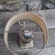 Lampe de chevet ancienne, pied laiton 1940