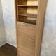 Stripped filing cabinet in oak veneer