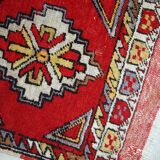 Tapis vintage fait main Yastik turc 48cm x 107cm (1950s)