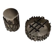 Brutalist top smoking set, ashtray and cigars box, Morbelli Italy 1970