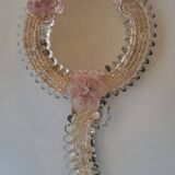 Venetian hand-held vanity mirror