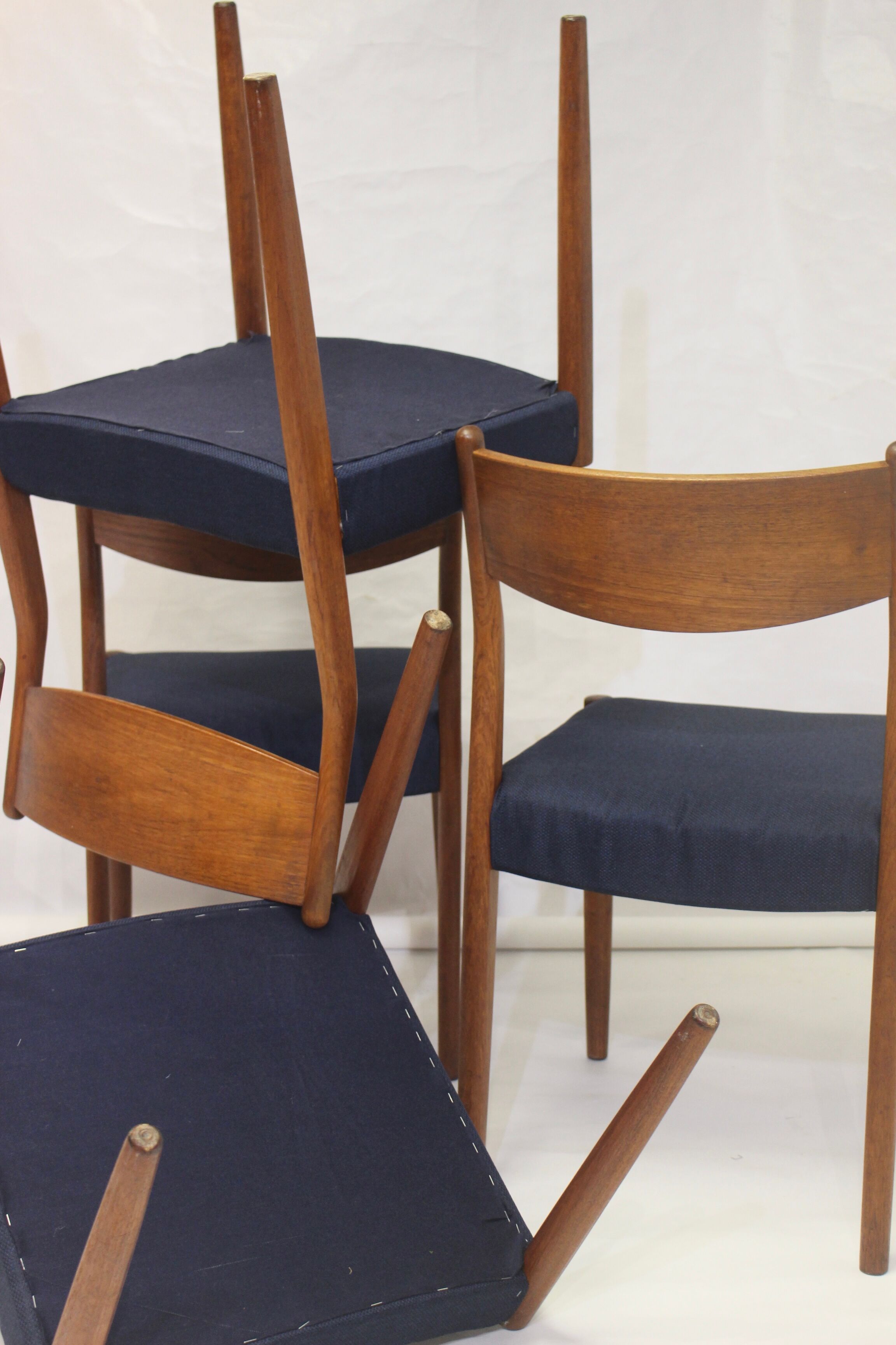 Set de 4 chaises en teck Cees Braakman pour Pastoe 1960.