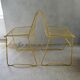 Pair of 1960s metal mesh chairs
