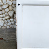 White leather armchair, Tito Agnoli for Matteo Grassi, Italy, 1970-80s