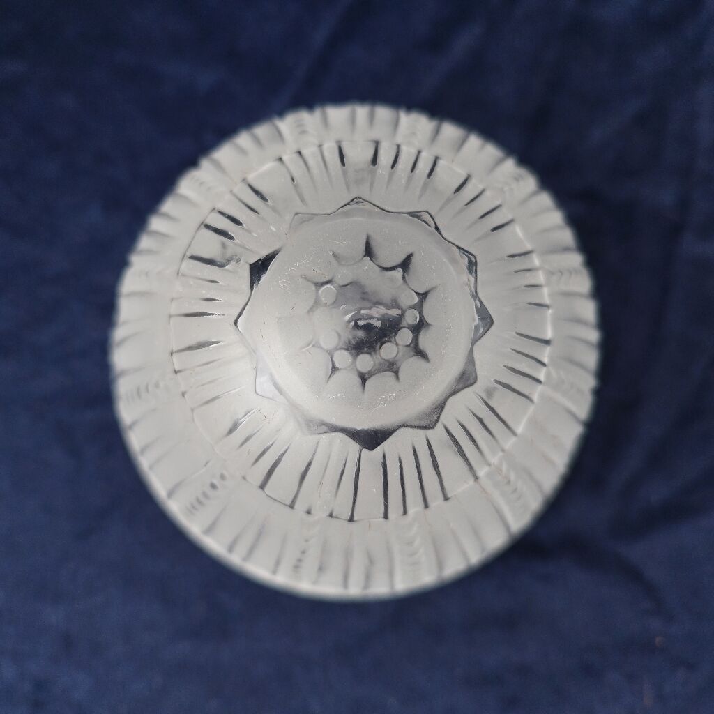 Art deco glass globe signed Muller 40s