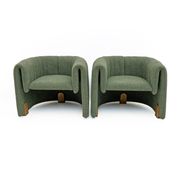 Pair of Italian Design Bouclè Armchairs