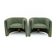 Pair of Italian Design Bouclè Armchairs