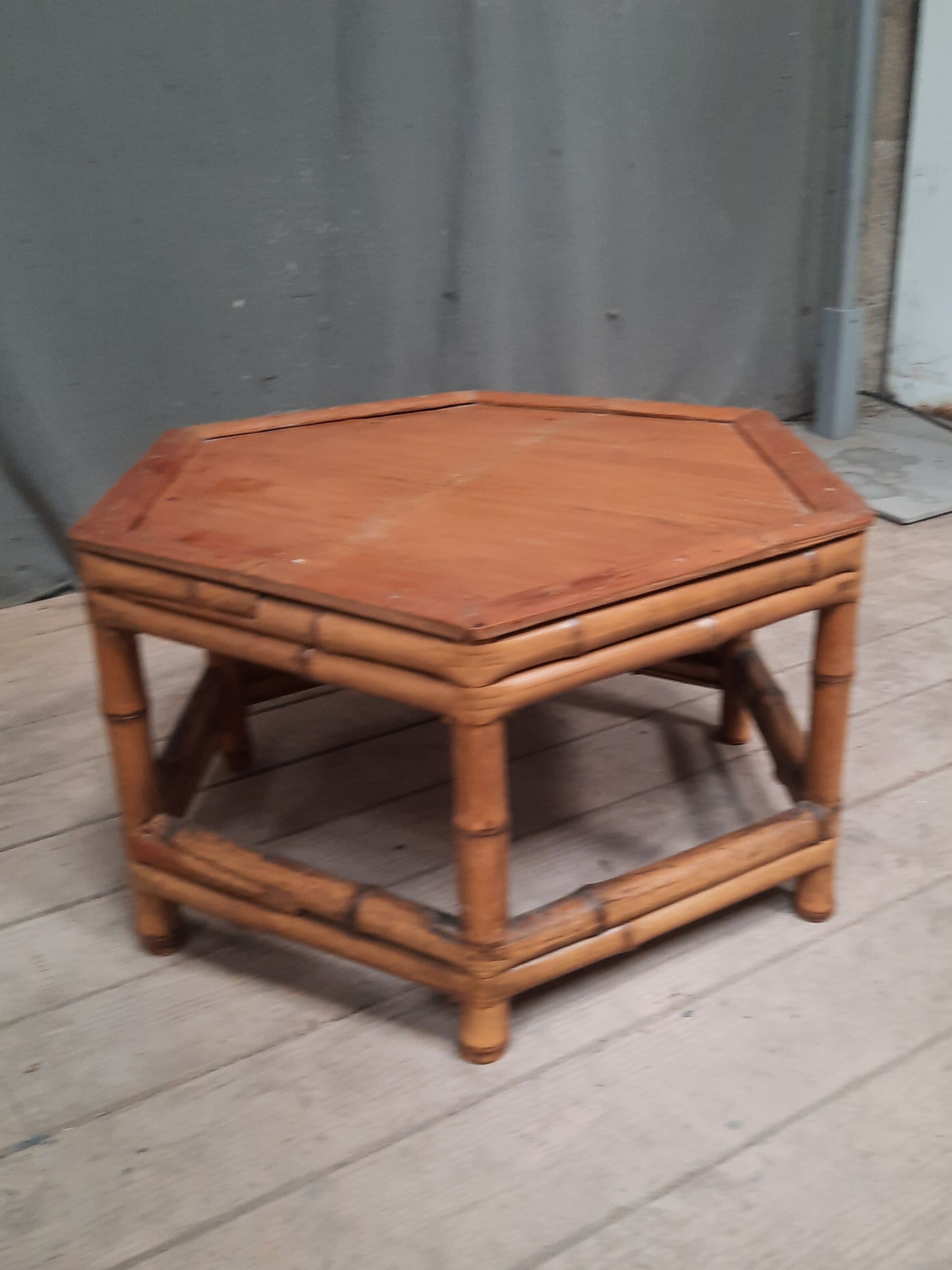 Small bamboo coffee table