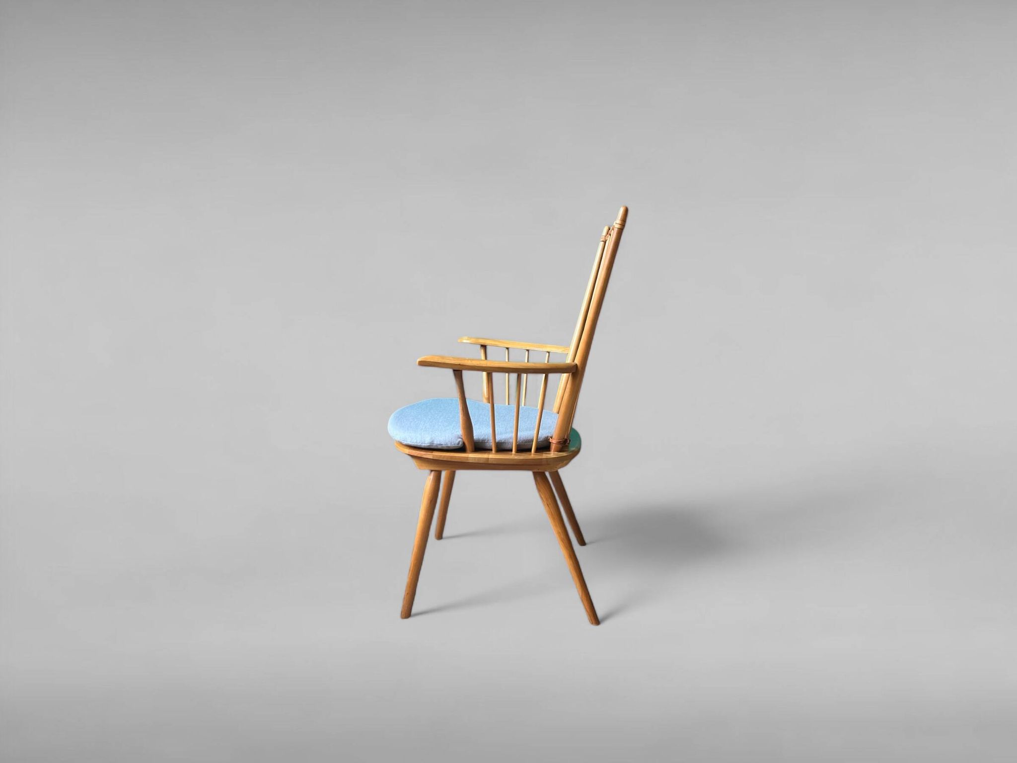 Chaise à dossier haut par Albert Haberer pour Hermann Fleiner