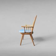 Chaise à dossier haut par Albert Haberer pour Hermann Fleiner