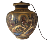 Handmade Asian style lamp in ceramic