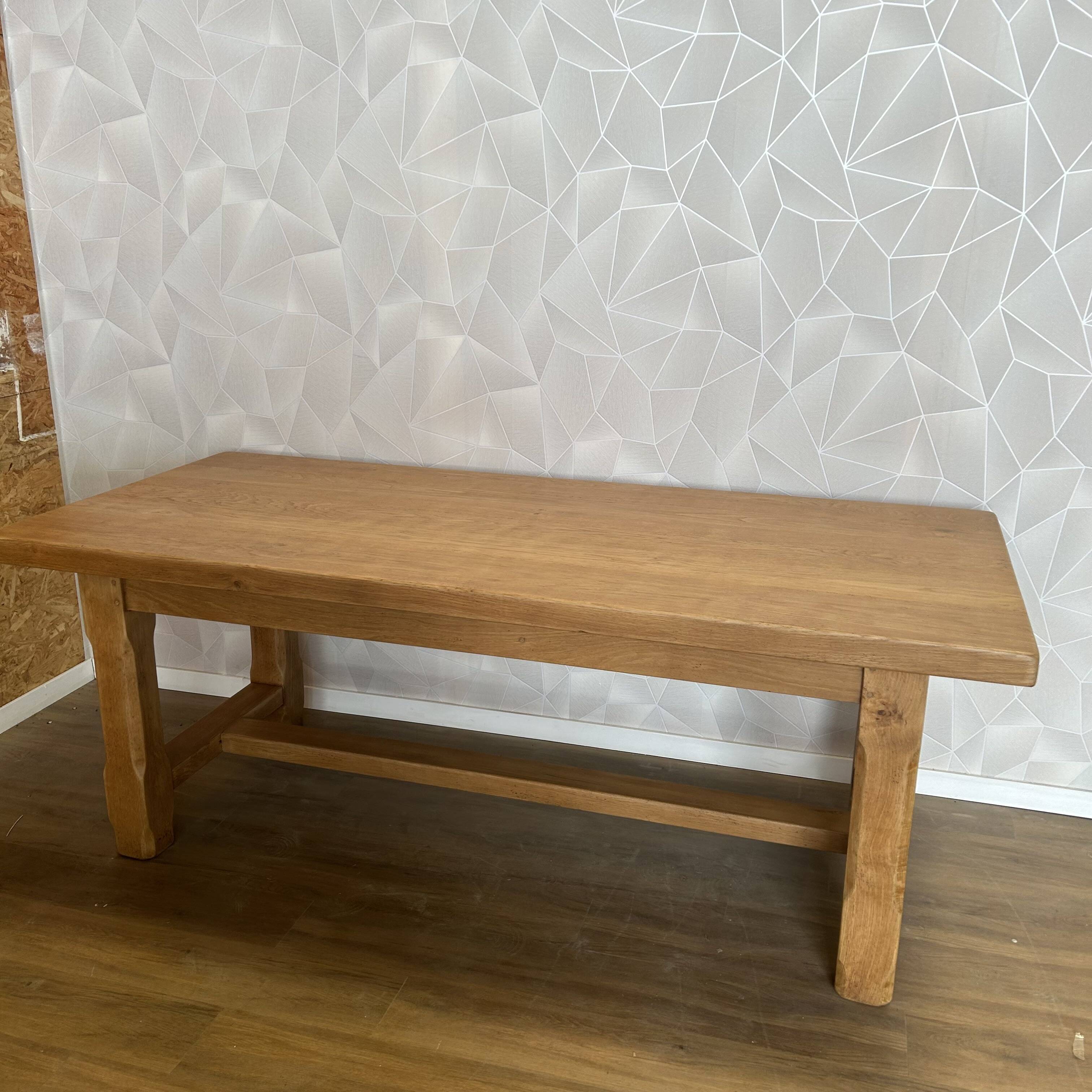 Solid oak farm table
