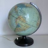 Globe vintage 1960 terrestre lampe Süd-west verlag Munchen  - 34 cm