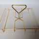 Glass and gold metal aperitif tray