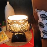 ZUHRA black ceramic table lamp