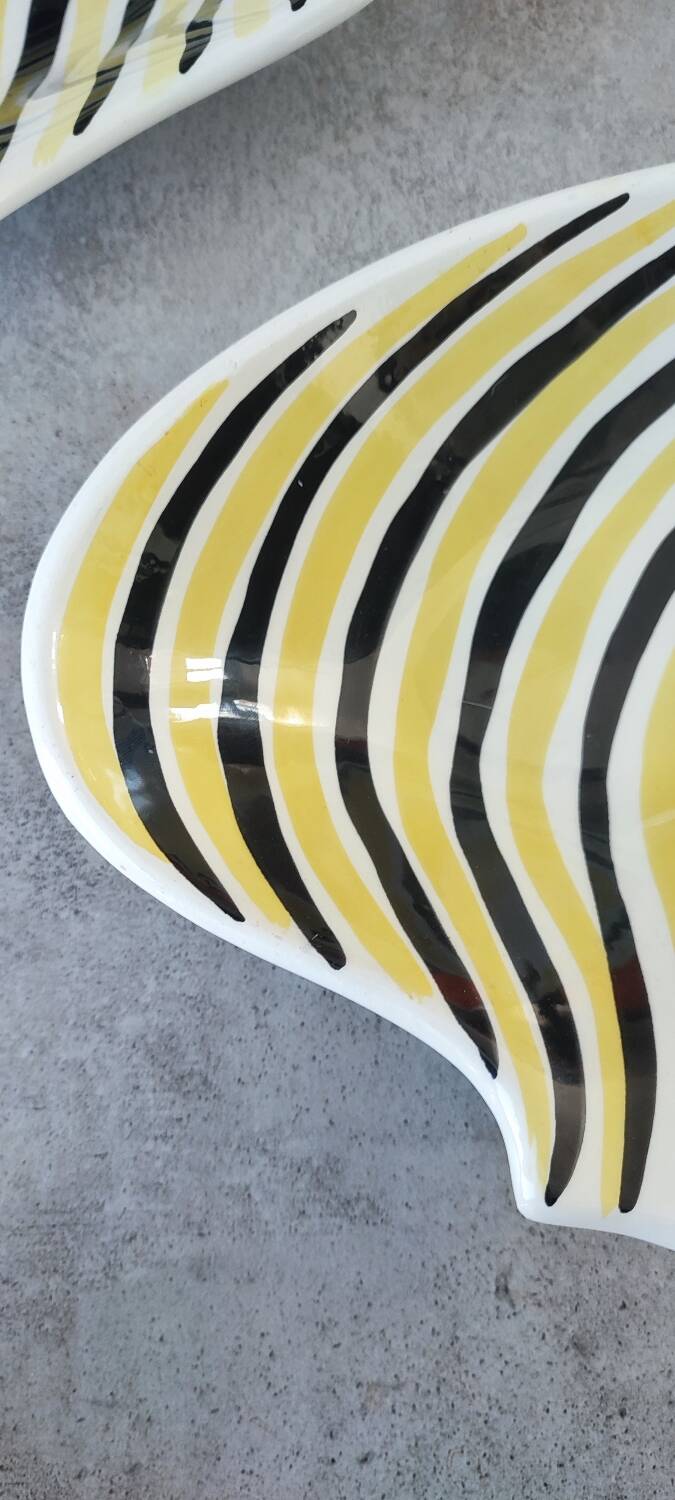 Large bowls, empty pockets by Alessio Tasca in Italian ceramic 60-70