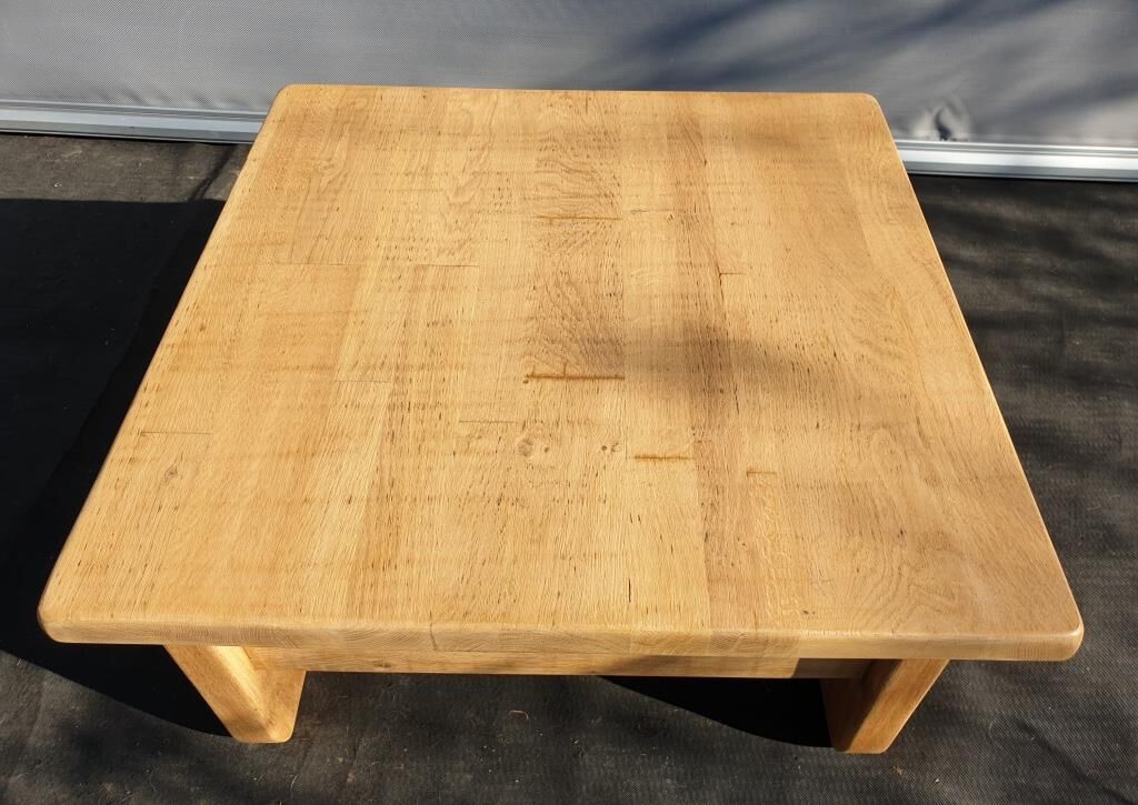 Brutalism coffee table 1960 "square in the rough"
