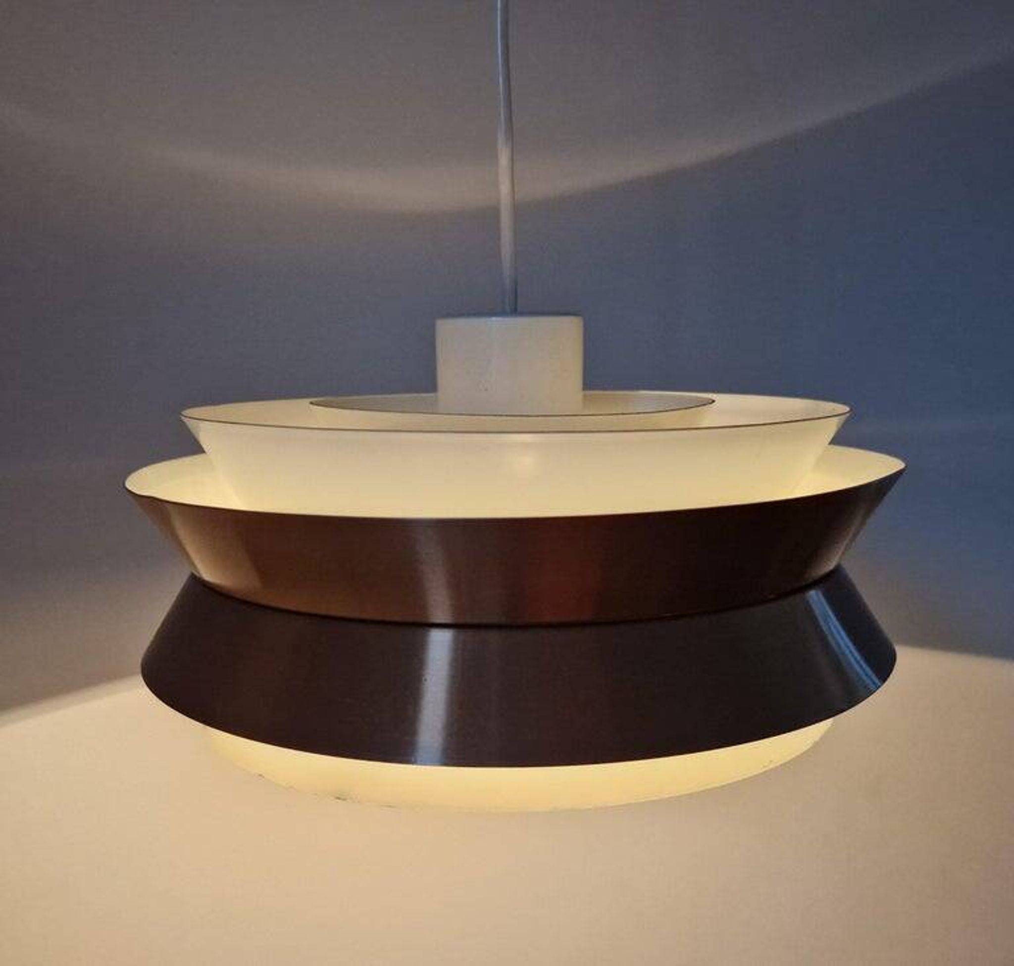 Midcentury Pendant in style of Jo Hammerborg, Denmark, 1970s