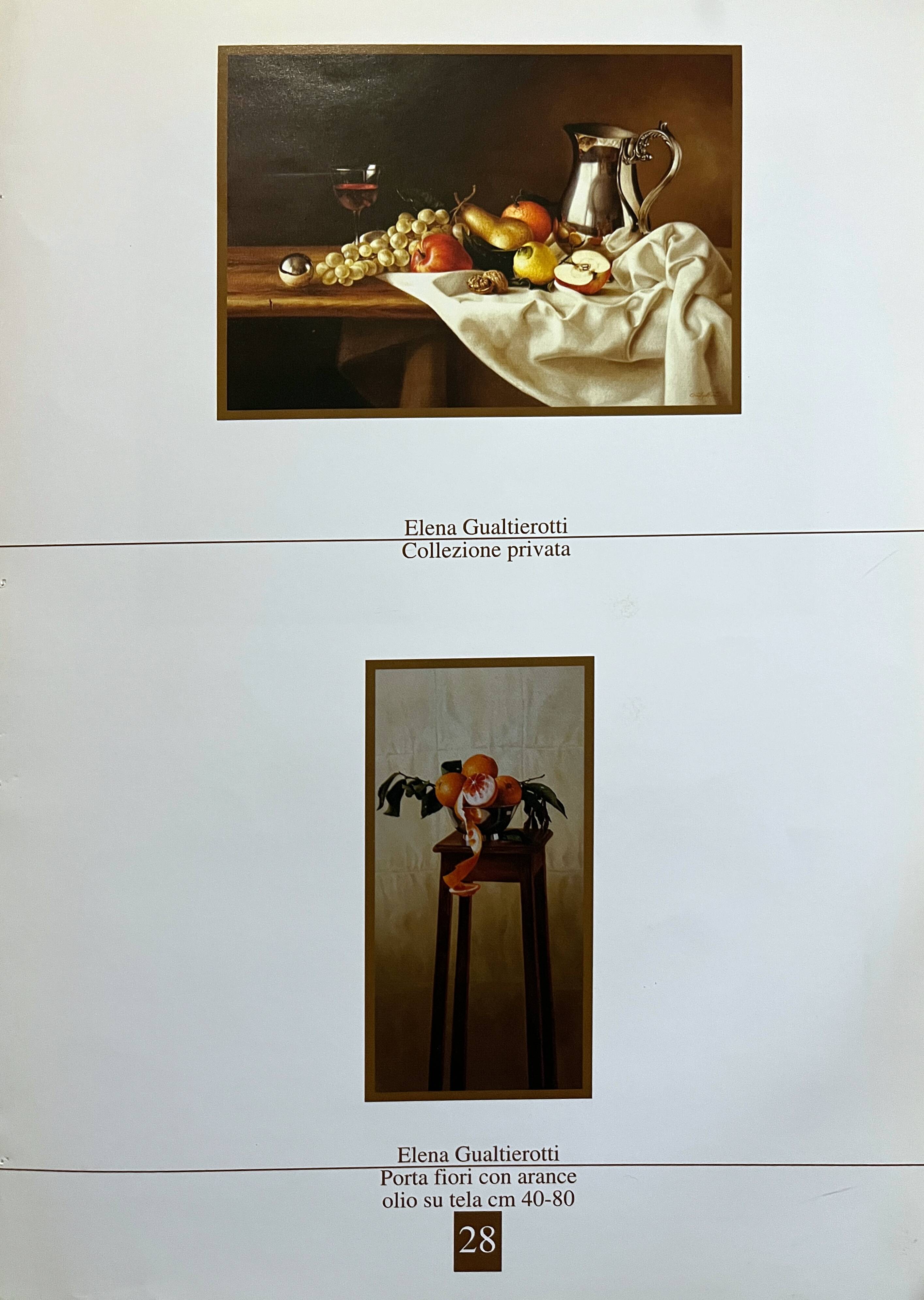 Tableau HST Elena Gualtierotti (born in 1961) "Still Life with Fruits"