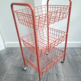 Desert / vintage rolling cart with chrome caster