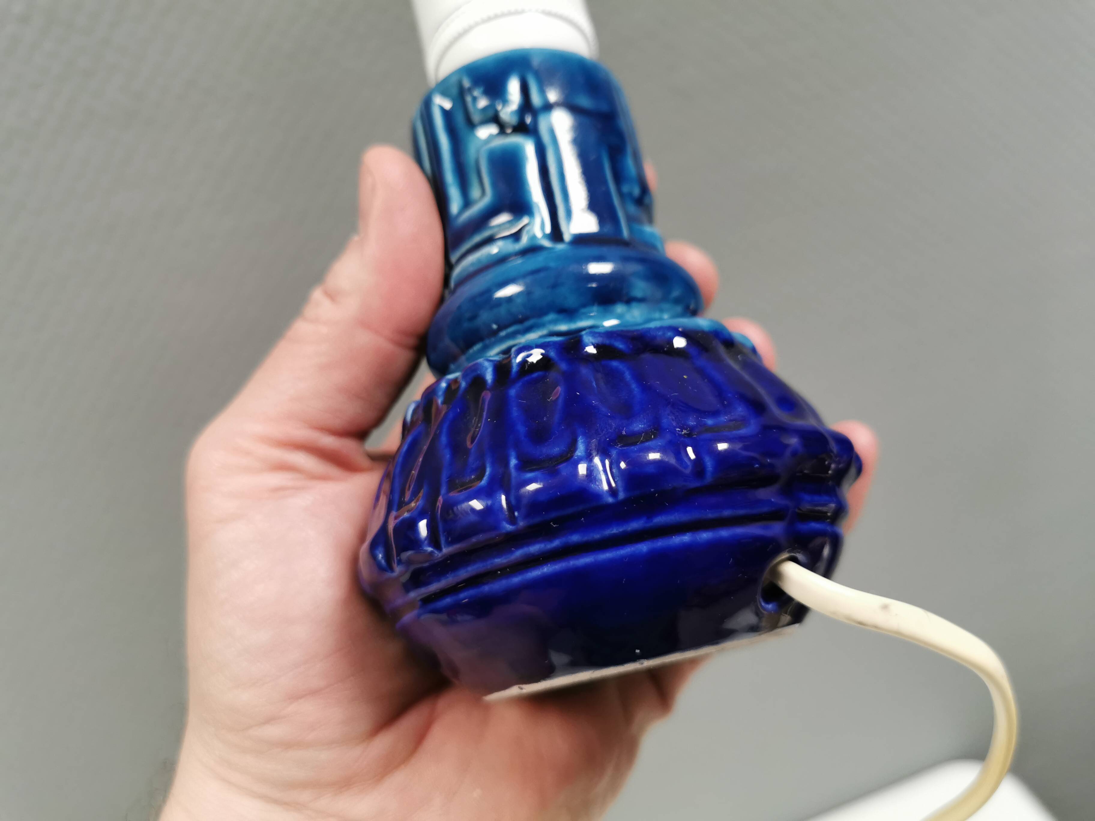 Small ceramic table lamp, Denmark 1970-80s.