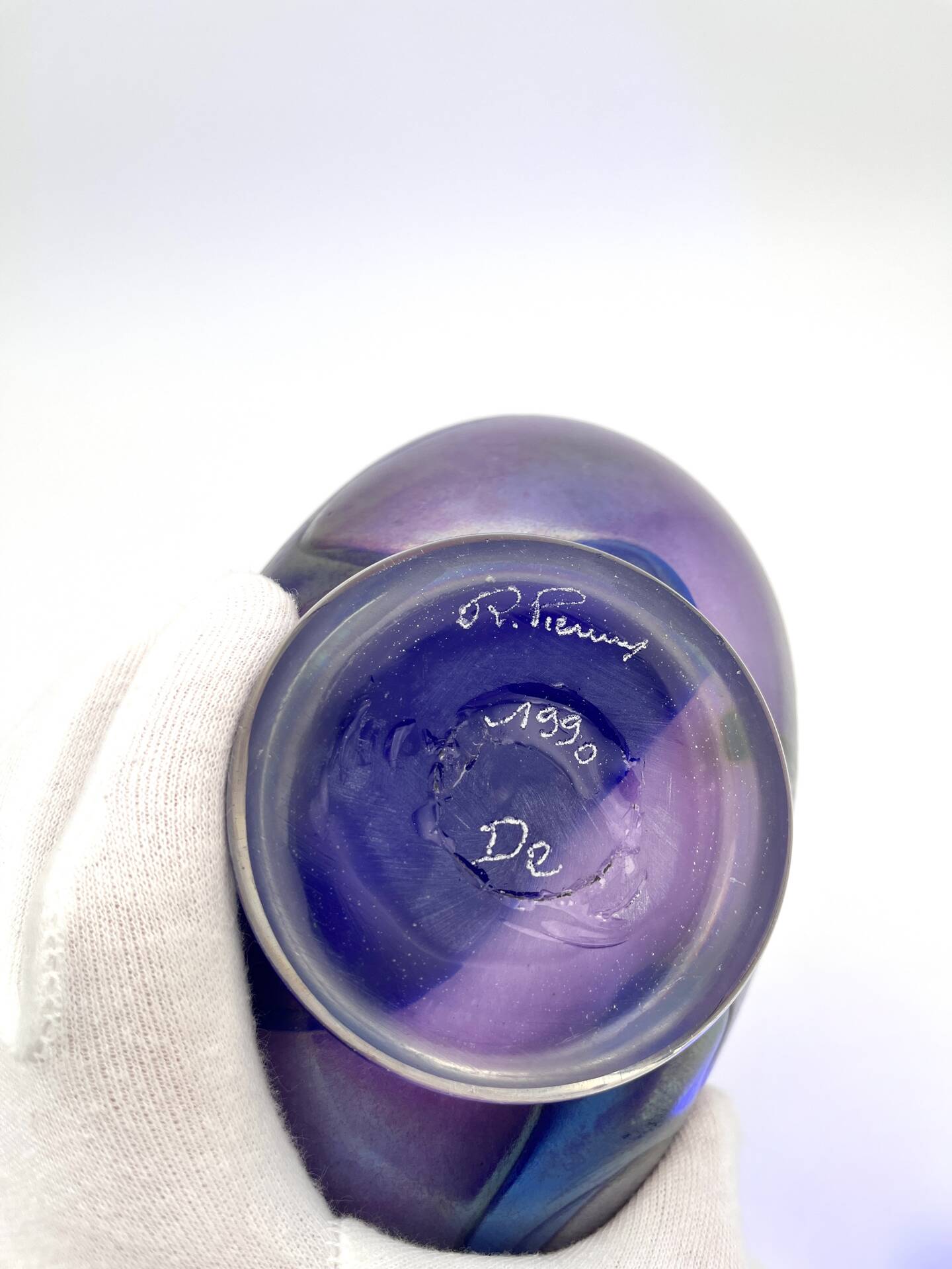 Vase Studio Glass Robert Pierini Signed 1990 Art Glass 4.2kg XXL