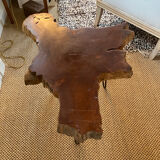 Table d’appoint en bois et métal