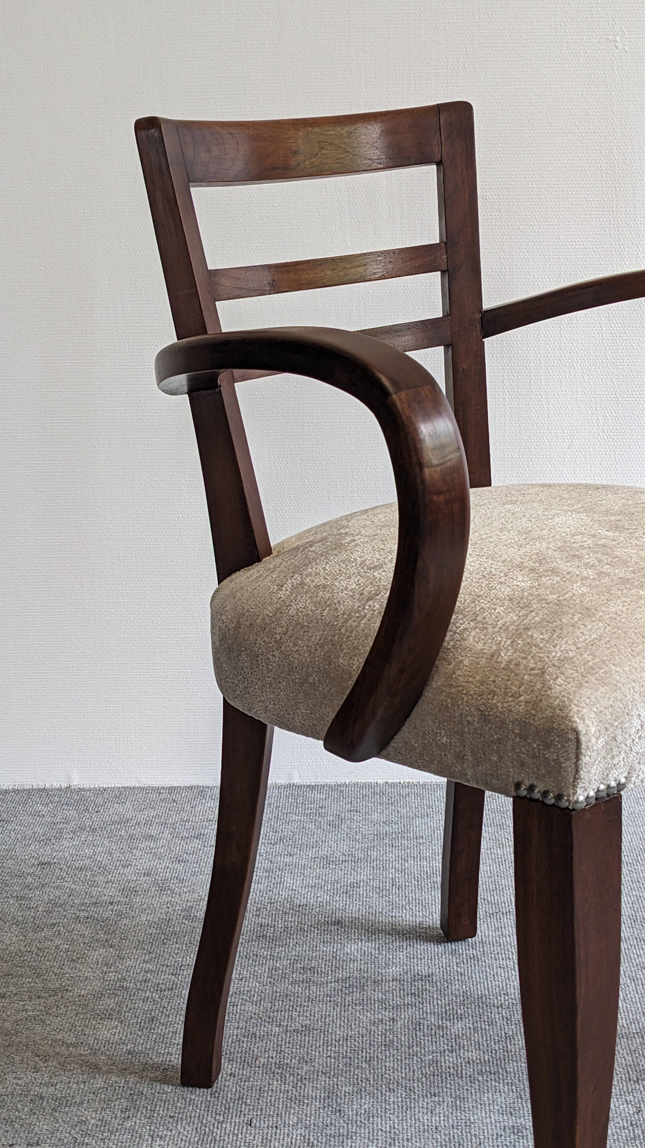 Modernist bridge armchair from the 30s/40s