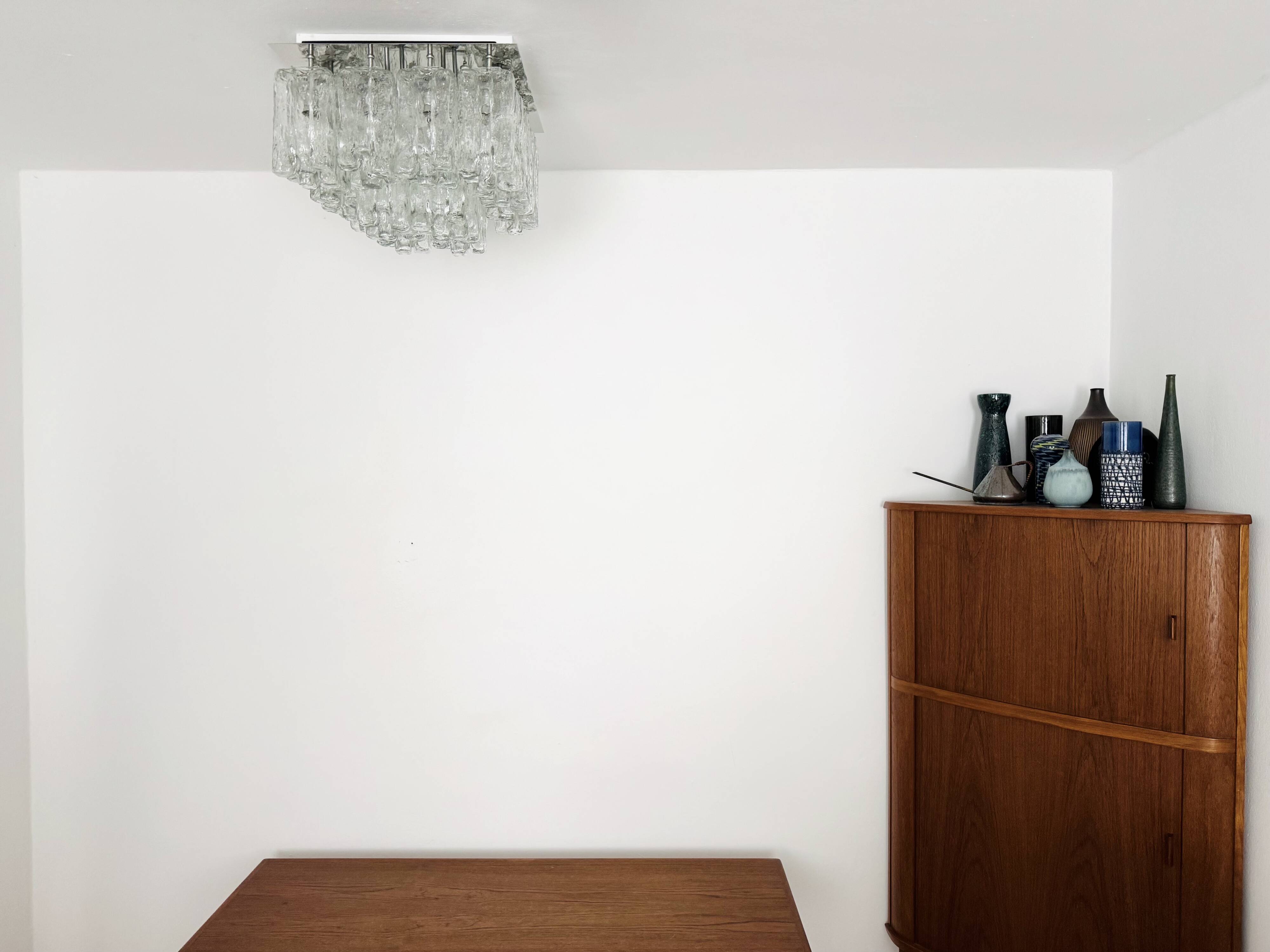 Large Austrian Granada Flush Light by J.T. Kalmar