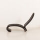 Chaise longue en cuir noir Verner Panton pour Fritz Hansen, années 1970.
