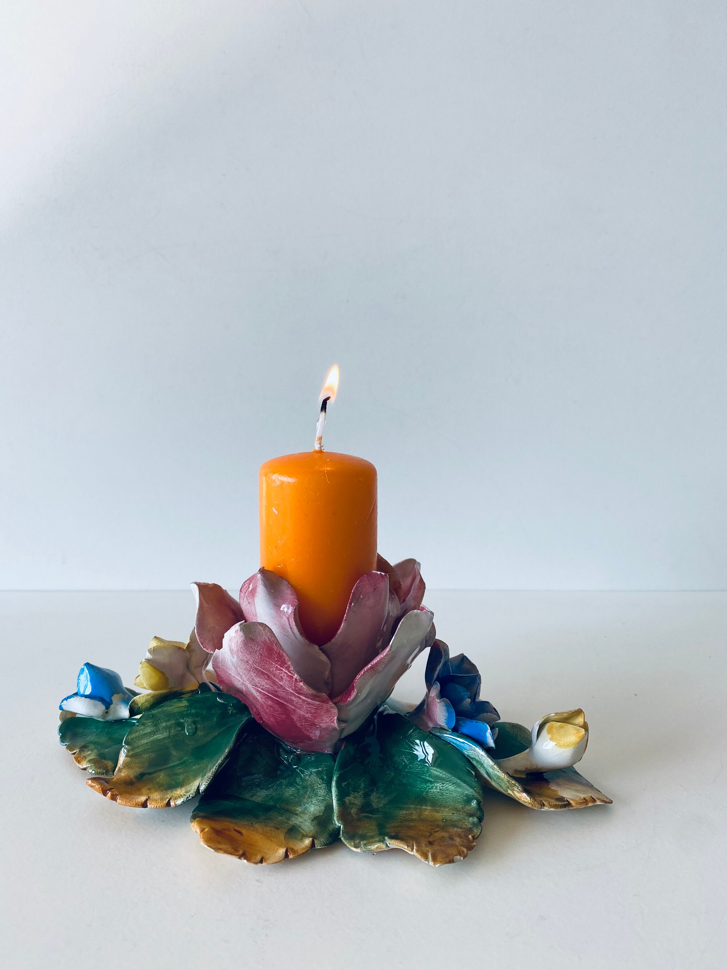 Candlestick flowers in bubble
