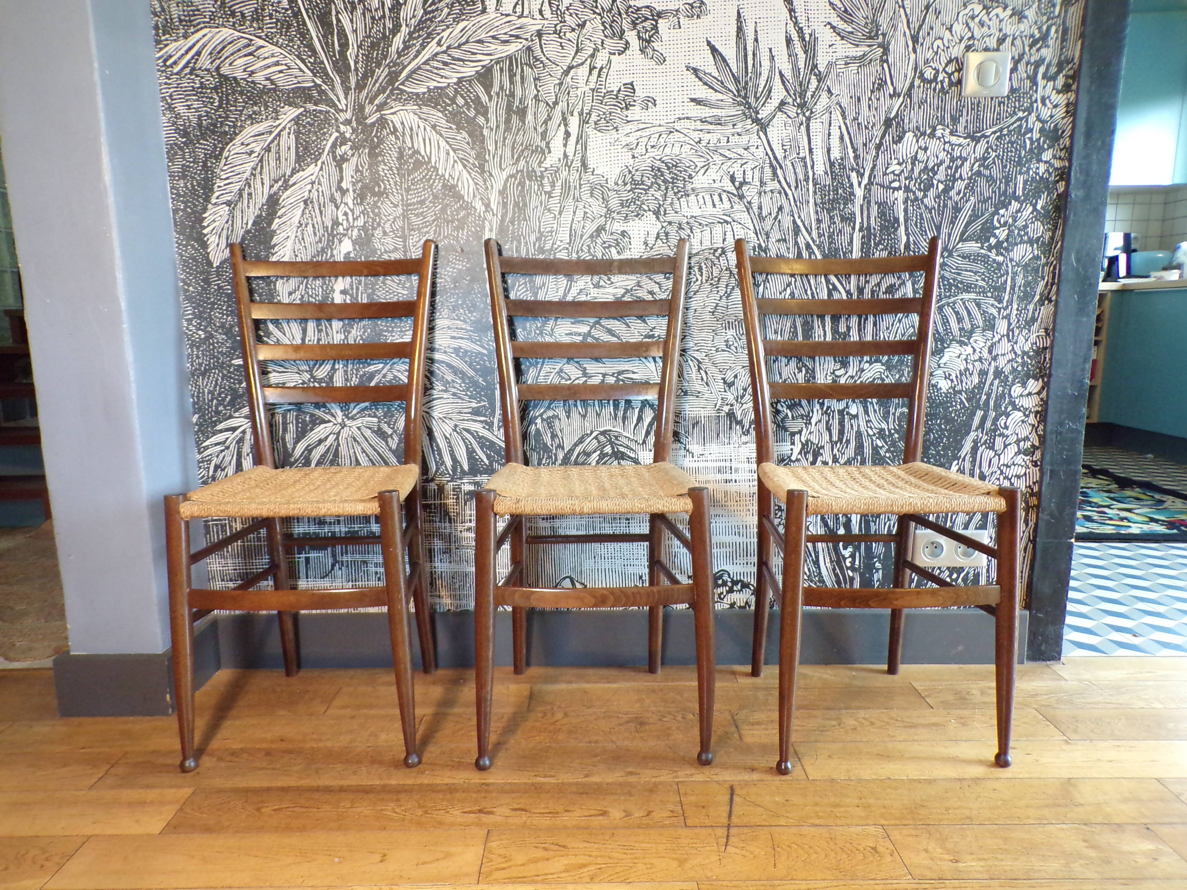 Set of 3 Otto Gerdau chairs