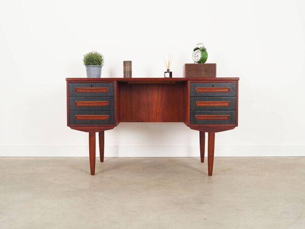 Bureau en teck, design danois, années 1970, fabricant : AP Møbler Svenstrup