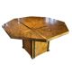 JEAN-CLAUDE MAHEY, Hollywood Regency dining table, extension leaves included.