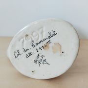 Vase vintage émaux de fleurs signé Tess