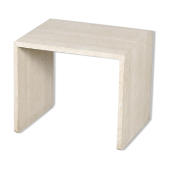 Travertine sofa end, circa 1970